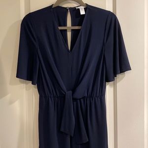 London Times tie front, romper